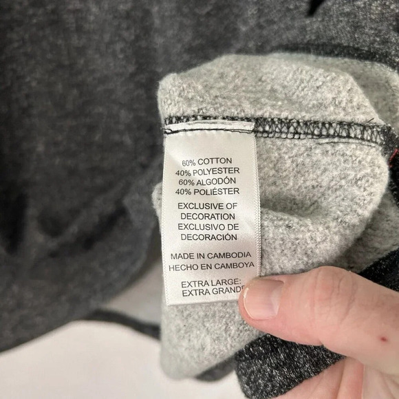 Tommy Bahama Sweater Men's XL Solid Grey Crew Neck Long Sleeve Cotton Pullover - Picture 6 of 9